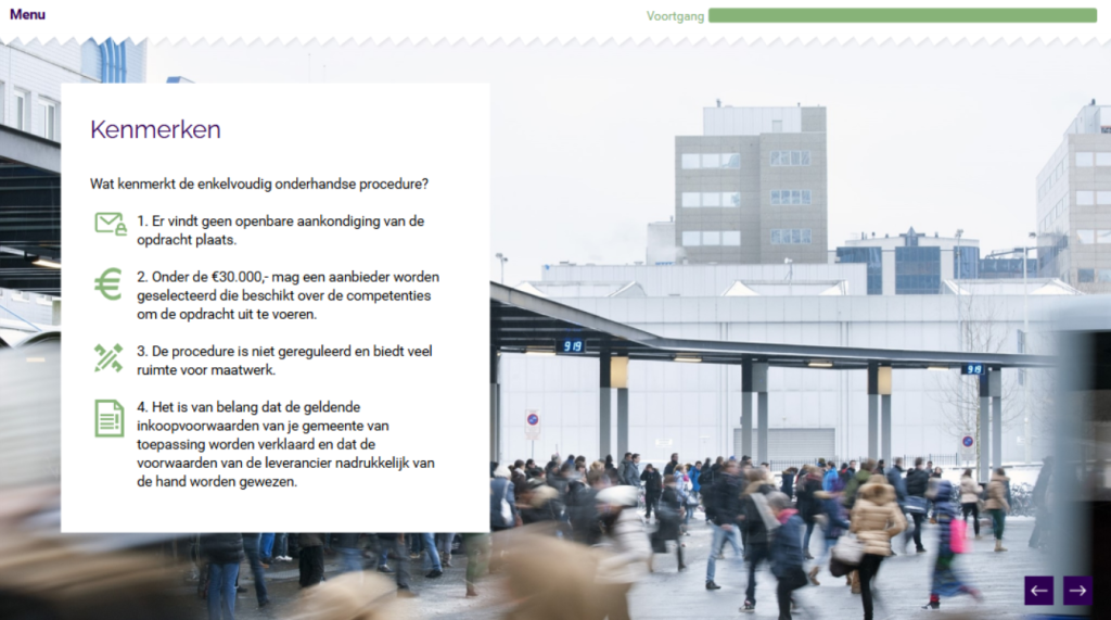 Vraag scherm gemeente module